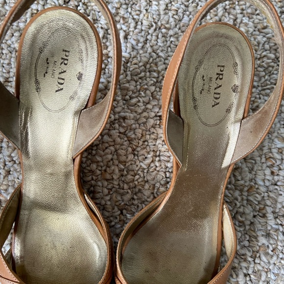 Prada espadrilles wedges (EU size 39) with leather straps - Picture 2 of 7